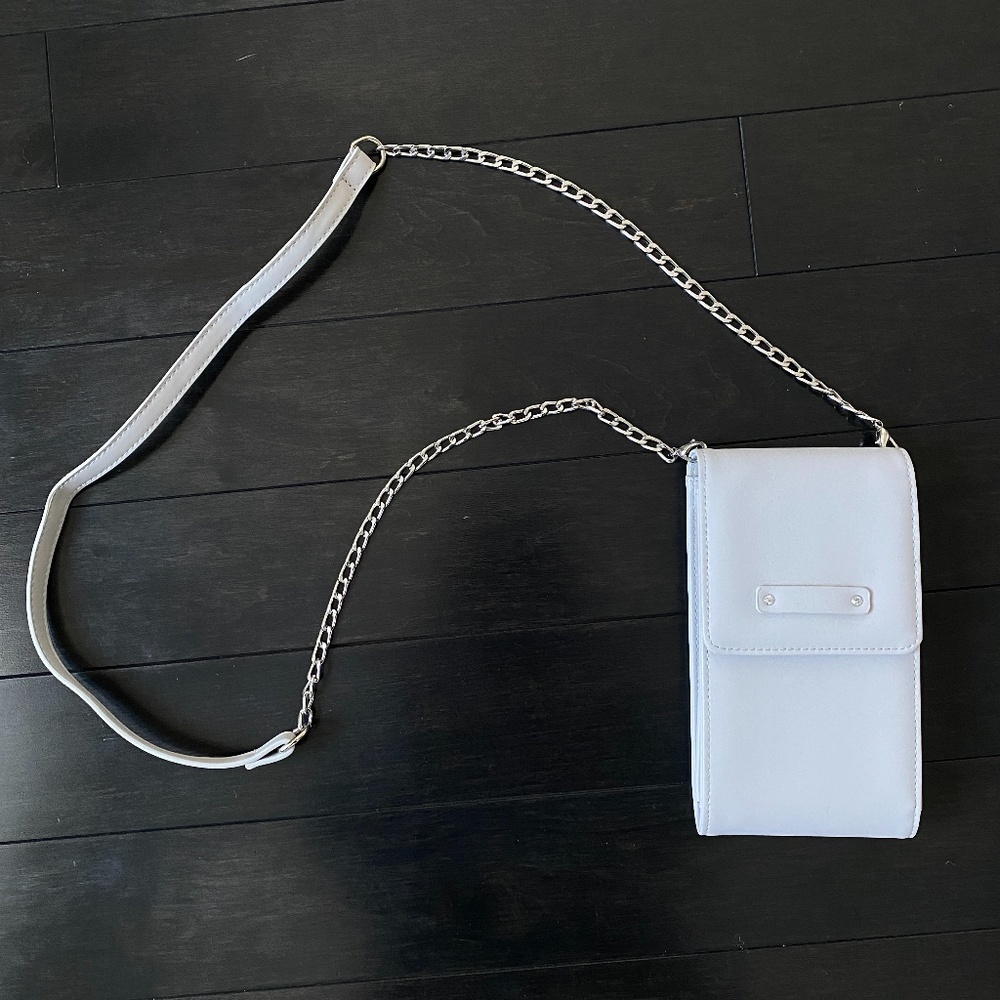 NWOT Grey Crossbody Phone Bag